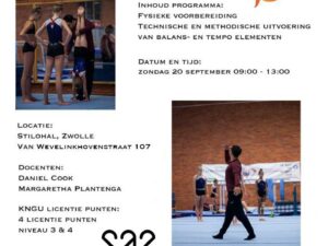 Bijscholing Sportacrobatiek met Daniel Cook